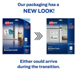 Magnetic Business Cards, 2" x 3 1/2", Matte White, 30/Pack (8374) Business Cards