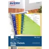 Avery Mini Binder Pockets for 5 1/2" x 8 1/2" Paper, Assorted Colors, 5/Pack (75307) Outlet