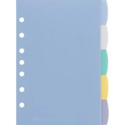 Avery Mini Write & Erase Plastic Blank Dividers, 5-Tab, Assorted Colors, 5/Pack (16180) Clearance
