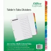 Avery Office Essentials Table 'n Tabs Pre-Printed Monthly Paper Divider, Jan-Dec Tabs, Multicolor, 1 Set (AVE11679) New