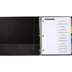 Avery Office Essentials Table 'n Tabs Pre-Printed Monthly Paper Divider, Jan-Dec Tabs, Multicolor, 1 Set (AVE11679) New