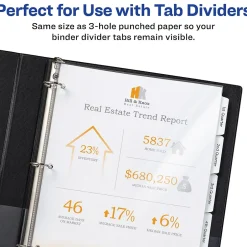 Avery Page Size Heavyweight Sheet Protectors, 8.5