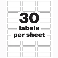 Avery PermaTrack Durable Laser Asset Tag Labels, 3/4