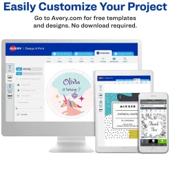 Avery Pin-Fed Address Labels, White, 1-7/16