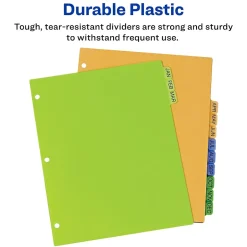 Avery Plastic Pre-Printed Monthly Plastic Divider, Jan-Dec Tabs, Multicolor, 1 Set (11331) Sale
