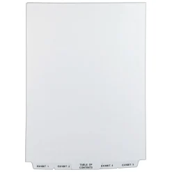 Avery Premium Collated Legal Paper Dividers, 1-25 & Table of Content Tabs, White, Style, Letter Size, Bottom Tab (11378) New