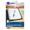 Avery Pre-Printed Mini Paper Dividers, Jan-Dec Tabs, White (11315) Outlet