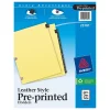 Avery Pre-Printed Monthly Dividers, 12-Tab, Black/Gold (25181) Online