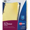 Avery Pre-Printed Paper Dividers with Laminated Tabs, A-Z Tabs, Buff, Copper Reinforced (24280)