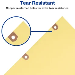 Avery Pre-Printed Paper Dividers with Laminated Tabs, A-Z Tabs, Buff, Copper Reinforced (24280)