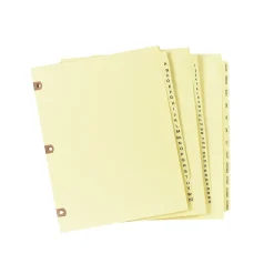 Avery Pre-Printed Paper Dividers with Laminated Tabs, A-Z Tabs, Buff, Copper Reinforced (24280)