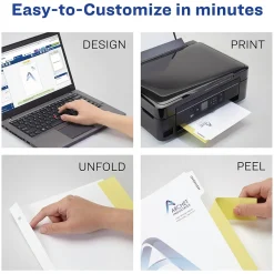 Avery Print-On Paper Dividers, 5 Tabs, White, 25 Sets/Pack (11517) Hot