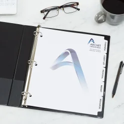 Avery Print-On Paper Dividers, 5 Tabs, White, 25 Sets/Pack (11517) Hot