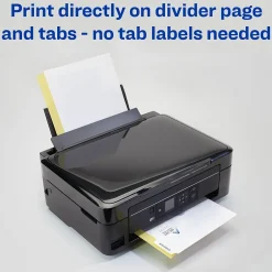 Avery Print-On Paper Dividers, 8 Tabs, White, 25 Sets/Pack (11554) Outlet