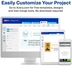 Avery Print-to-the-Edge Color Laser Shipping Labels, 2