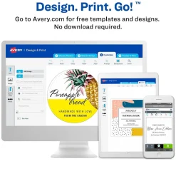 Avery Print-to-the-Edge Laser/Inkjet Wraparound Labels, 7.85