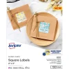 Avery Print-to-the-Edge Laser/Inkjet Square Labels, 2" x 2", Glossy White, 120 Labels/Pack (22565) Best