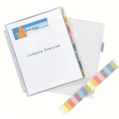 Avery Protect 'n Tab Heavyweight Sheet Protectors, 8-1/2" x 11", Clear, 1/Set (74161) Clearance