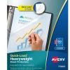 Avery Quick Load Non-Glare Heavyweight Sheet Protectors, 8.5" x 11", Clear, 50/Box(73803) New