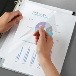 Avery Quick Load Non-Glare Heavyweight Sheet Protectors, 8.5" x 11", Clear, 50/Box(73803) New