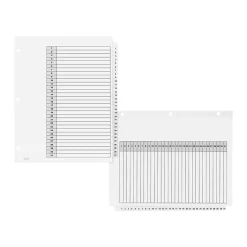 Avery Ready Index Table of Contents Paper Dividers, 1-31 Tabs, White, 6 Sets/Pack (11827) Online