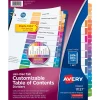 Avery Ready Index Table of Contents Pre-Printed Monthly Paper Divider, Jan - Dec Tabs, Multicolor, 1 Set (11127) Clearance