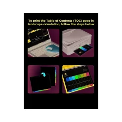 Avery Ready Index Table of Contents Paper Dividers, 1-5 Tabs, Multicolor, 6 Sets/Pack (11187) Clearance