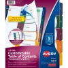 Avery Ready Index Table of Contents Plastic Dividers, 1-5 Tabs, Multicolor (11816) Outlet