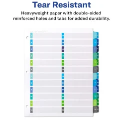 Avery Ready Index Table of Contents Double Column Paper Dividers, 1-24 Tabs, Multicolor (11321) Best