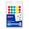 Avery See-Through Hand Written Color Coding Labels, 3/4" Dia., Translucent Assorted Colors, 35/Sheet, 29 Sheets/Pack (5473) Discount