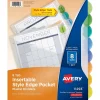 Avery Style Edge Insertable Plastic Dividers with Pocket, 8 Tabs, Multicolor (11293) Sale