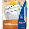 Avery Style Edge Insertable Plastic Dividers with Pocket, 5 Tabs, Multicolor (11292) Best