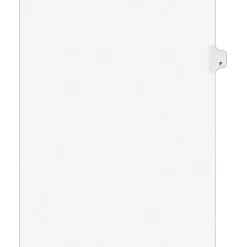 Avery Style Individual Legal Divider, Tab F, 8.5" x 11", White, 25/Set (01406) Hot