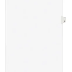 Avery Style Individual Legal Divider, Tab G, 8.5" x 11", White, 25/Set (01407) Hot