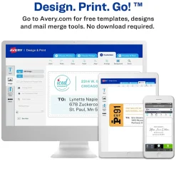 Avery Sure Feed Inkjet Shipping Labels, 2