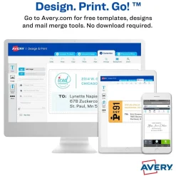Avery Sure Feed Laser Shipping Labels, 2