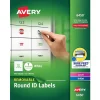 Avery Sure Feed Laser/Inkjet Multipurpose Labels, 1" Dia, White, 945 Labels/Pack (6450) Best