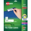 Avery Sure Feed Laser/Inkjet Extra Large File Folder Labels, 15/16" x 3-7/16", White, 450 Labels/Pack (8425) Hot