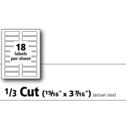 Avery Sure Feed Laser/Inkjet Extra Large File Folder Labels, 15/16" x 3-7/16", White, 450 Labels/Pack (8425) Hot
