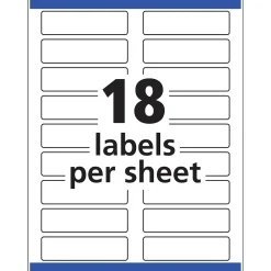 Avery Sure Feed Laser/Inkjet Extra Large File Folder Labels, 15/16