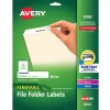 Avery Sure Feed Laser/Inkjet File Folder Labels, 2/3" x 3-7/16", White, 750 Labels/Pack (8066) Discount