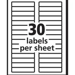 Avery Sure Feed Laser/Inkjet File Folder Labels, 2/3