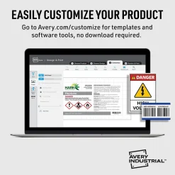 Avery Surface Safe Laser/Inkjet Label Safety Signs, 7