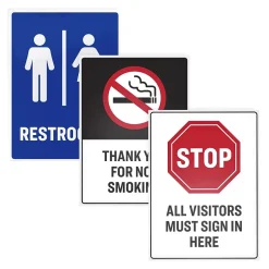 Avery Surface Safe Laser/Inkjet Label Safety Signs, 5