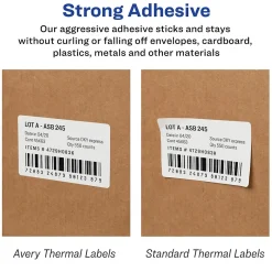 Avery Thermal Shipping Labels, 2-1/8