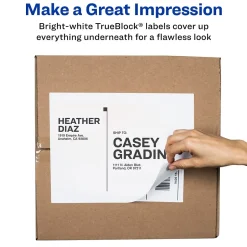 Avery TrueBlock Inkjet Shipping Labels, 8-1/2" x 11", White, 100 Labels/Box (8465)* Shipping Labels