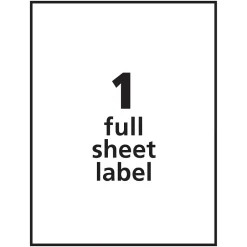 Avery TrueBlock Laser Shipping Labels, 8-1/2