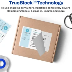 Avery TrueBlock Laser Shipping Labels with Paper Receipts, 5-1/16" x 7-5/8", White, 50 Labels/Box (5127)* Shipping Labels