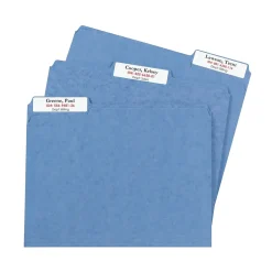 Avery TrueBlock Laser/Inkjet Extra Large File Folder Labels, 15/16" x 3-7/16", White, 450 Labels/Pack (5027) Clearance