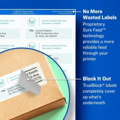 Avery TrueBlock Shipping Labels, 2" x 4", White, 100 Labels/Pack (18163)* Shipping Labels